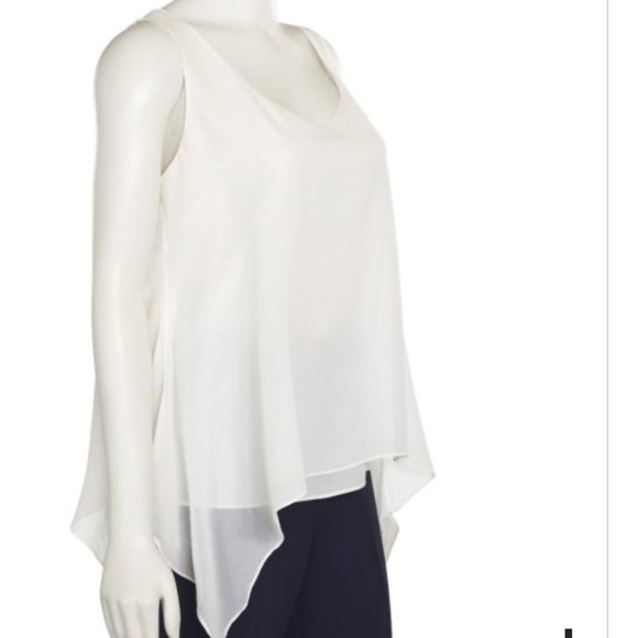 ST. JOHN 100% Silk Asymmetrical Blouse - Picture 5 of 14